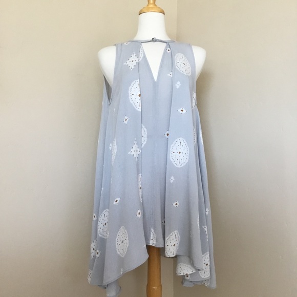 Free People Tops - Free People Swing Tank Top Tunic Shirt Gray Size S